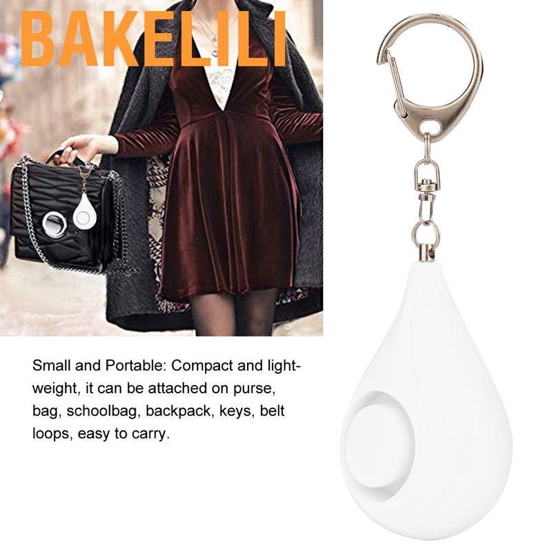Bakelili Key ring with personal alarm  125Db security alarms survival whistle providing and property insur