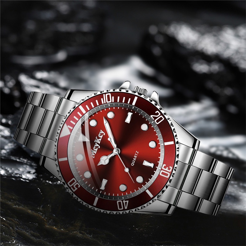 Đồng hồ đeo tay bằng thép không gỉ phong cách thể thao thời trang