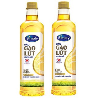 Combo 2 chai dầu gạo lứt 1l - date luôn luôn mới