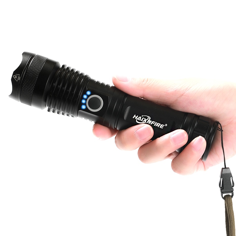 Haixnfire H002 Đèn pin bóng LED XHP50 dùng pin 26650 xoay để phóng to dùng khi đi săn tiện lợi | BigBuy360 - bigbuy360.vn