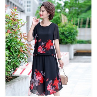 Bộ quần áo ống rộng  mùa hè cho mẹ