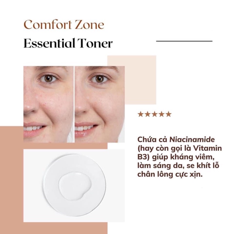 Nước hoa hồng Comfort Zone Essential Toner 50ml , 200ml