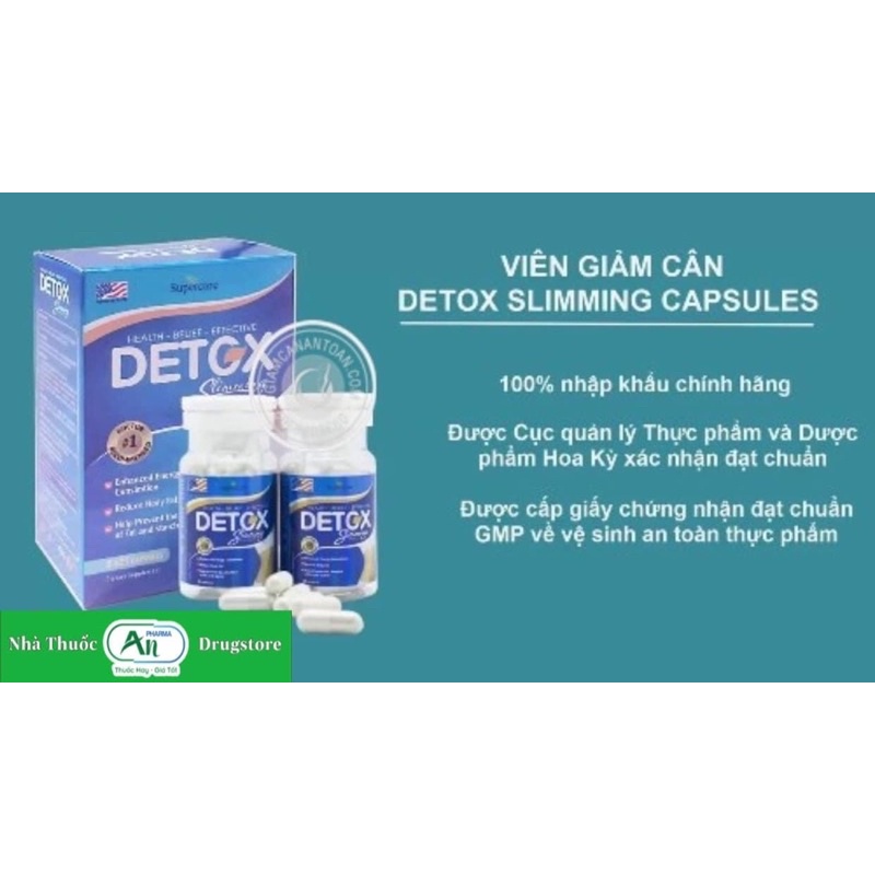 Viên giảm cân Detox Plus- Hộp 42v