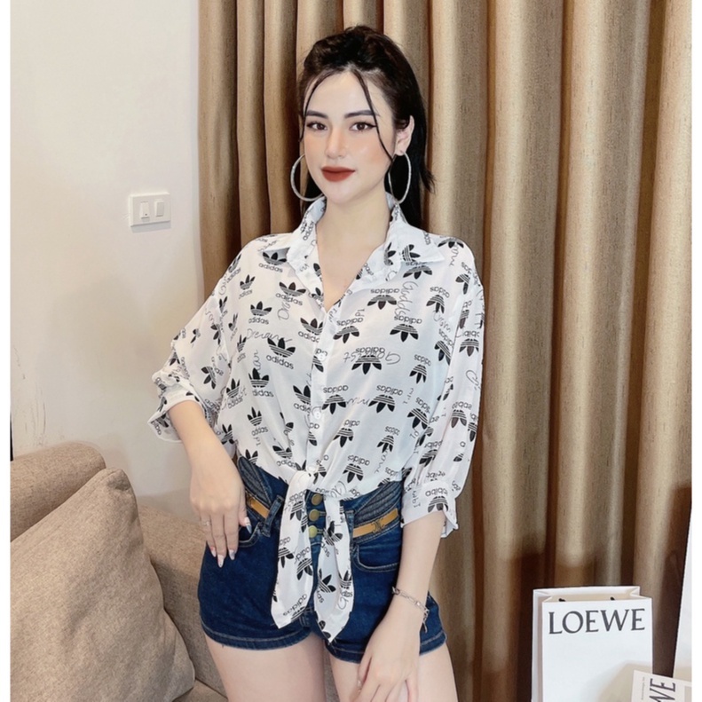 Áo sơ mi buộc vạt hot cá tính