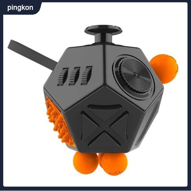 Đồ Chơi KhốI Fidget Cube 12 MặT GiúP GiảM Stress Cho Trẻ Em / NgườI LớN - 2 MặT