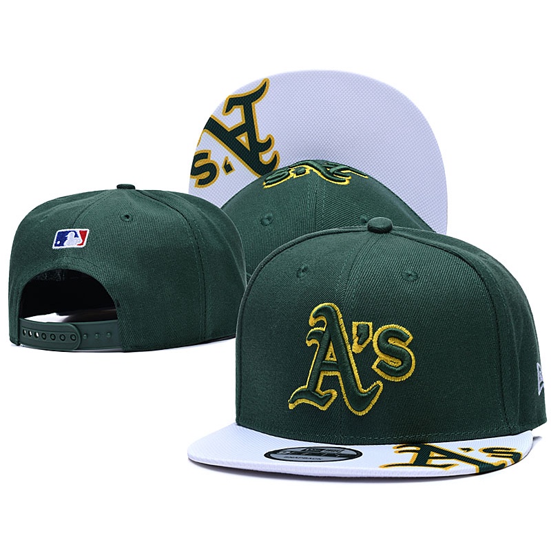 ✨New Era MLB Hat Oakland Athletics A's Baseball Cap Embroidery 9FIFTY Men Women Hats Sports Fashion Golf Running Topi Caps with Adjustable Strap IDVI 4DNL