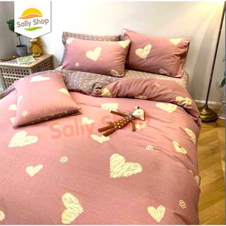 Trọn Bộ Chăn (Mền) Ga Gối Cotton Poly Nhập Các Mẫu Theo Phong Cách Hàn Quốc Lãng Mạn Tinh Tế (Đủ Kích Thước)