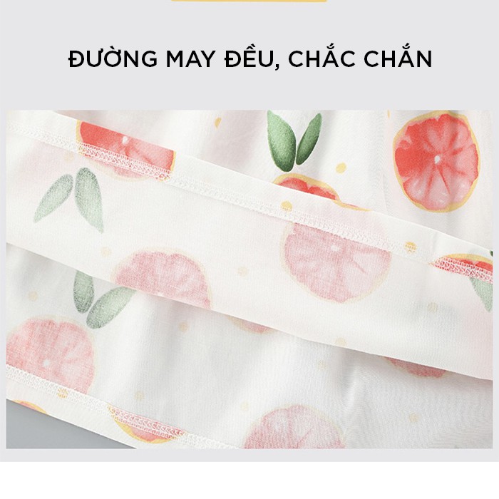 Váy cho bé gái, đầm bé gái mùa hè 2021 chất cotton họa tiết đáng yêu dễ thường cho bé từ 1- 6 tuổi QA04