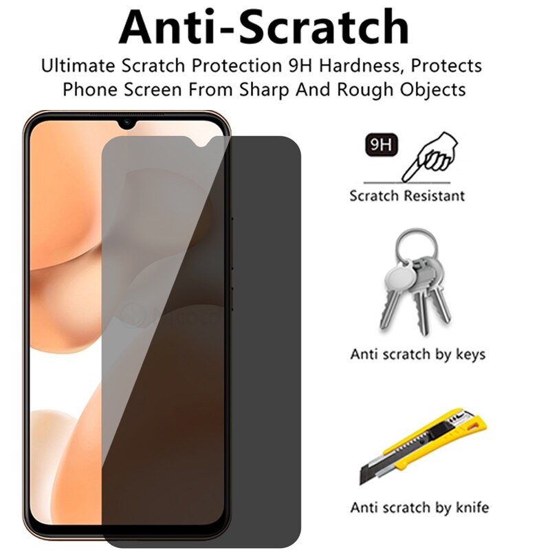 Kính cường lực chống nhìn trộm dành cho Xiaomi Redmi K40 K30 K20 Pro Redmi 10x Pro 8a 7a 9a