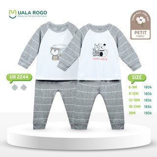 UR2244 Bộ dài tay cài vai Uala Rogo chất petit