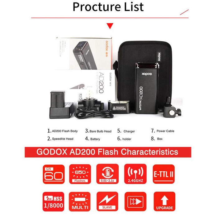 Đèn flash Godox AD200