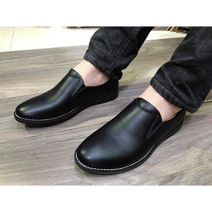 Giày lười nam da bò nguyên tấm siêu mềm GL05D