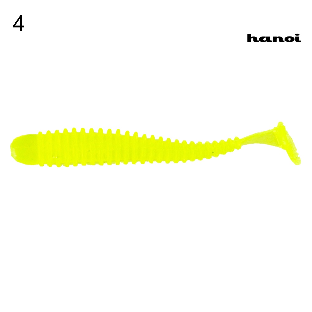 HYJ_10Pcs/Set Mini Fishing Artificial Soft Lifelike Lure Wobbler Worm Swim Bait