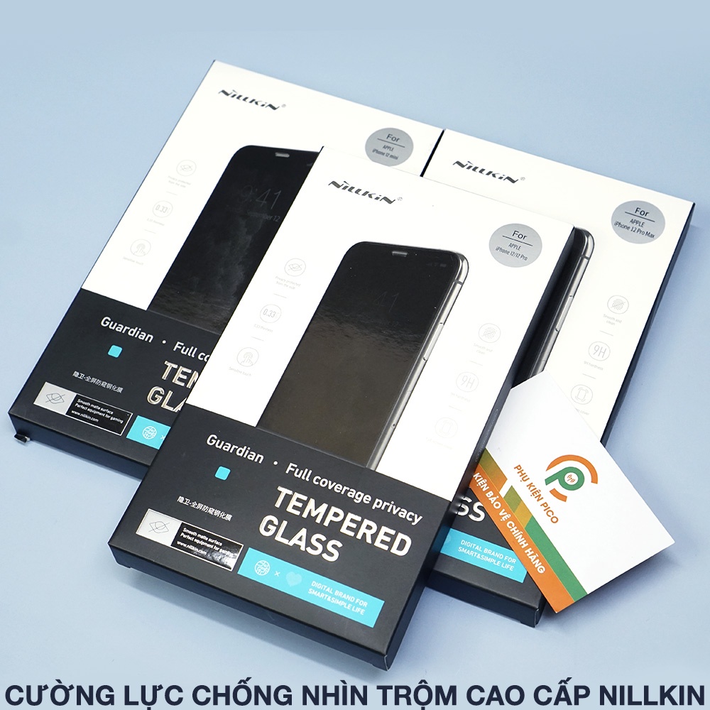 Kính cường lực chống nhìn trộm Iphone 13 Pro Max / 12 Series chính hãng Nillkin - Dán màn hình chống nhìn trộm Iphone