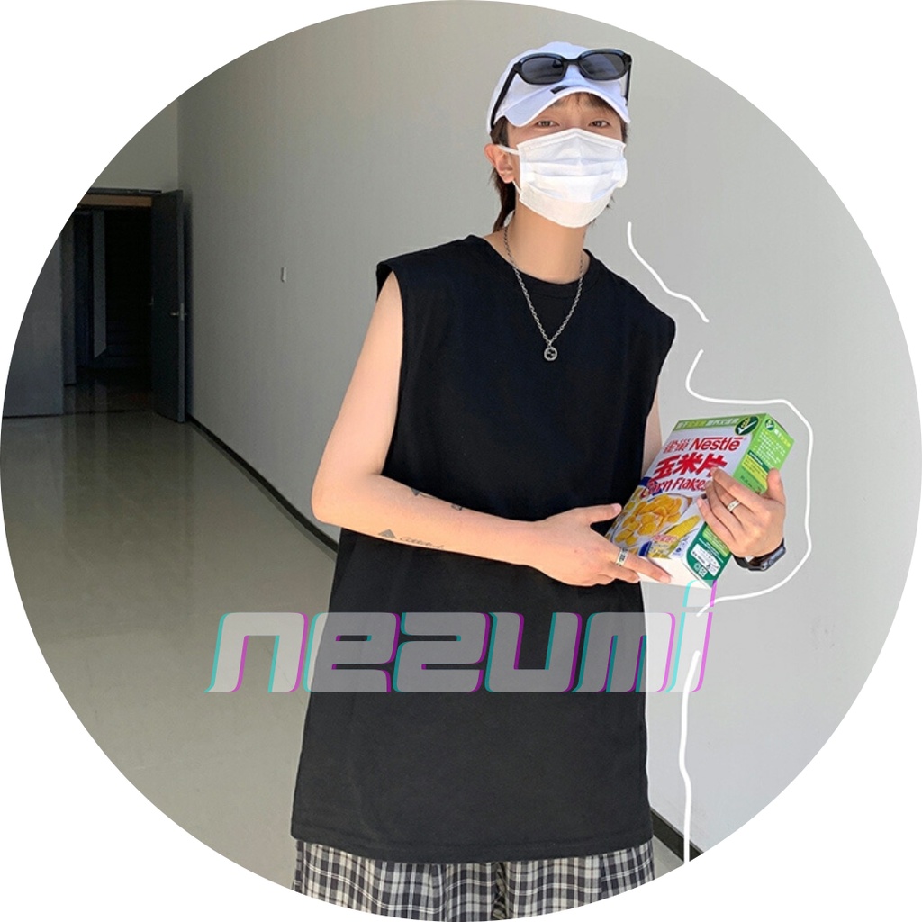 (SẴN ĐEN, TRẮNG M L XL) ÁO TANK TOP UNISEX NAM NỮ COTTON 95%, ÁO BA LỖ TẬP GYM BASIC TRƠN ĐEN TRẮNG