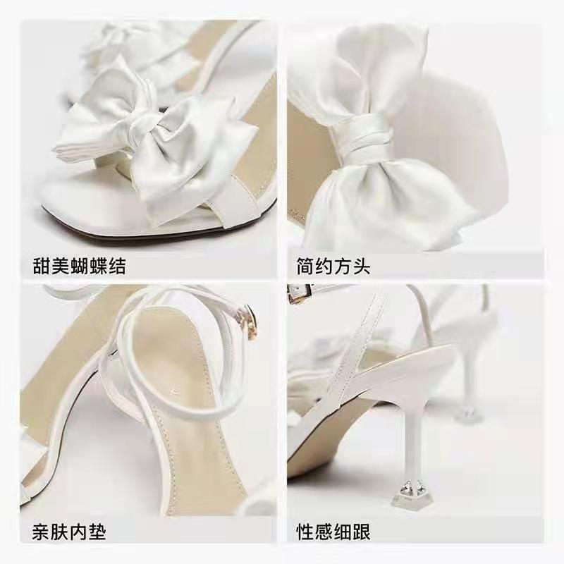 Sandal Cao Gót Thiết Kế Mới Màu Trắng Thời Trang Dành Cho Mùa Hè