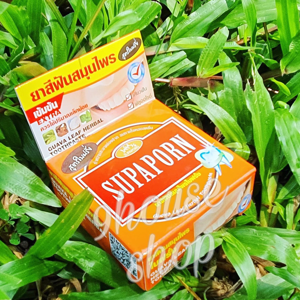 (Hộp Nhỏ 20gram) 01 Bột Tẩy Trắng Răng Thảo Dược SUPAPORN Tooth Polishing Powder