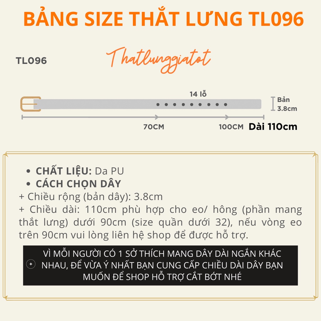 Thắt lưng nam da Ulzzang phong cách Hàn Quốc bản 3.8cm TL096  - Thắt Lưng Giá Tốt