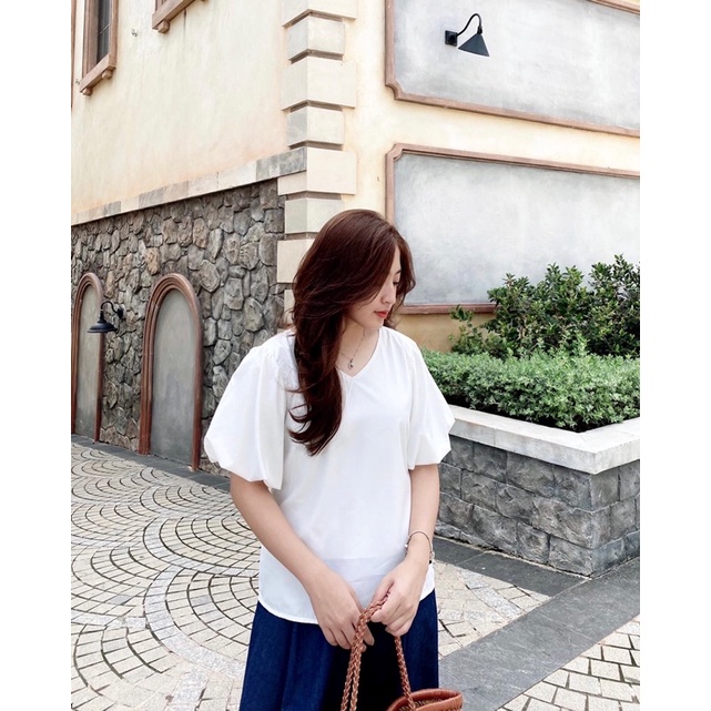 Chân váy denim form xoè thiết kế Ma Vie