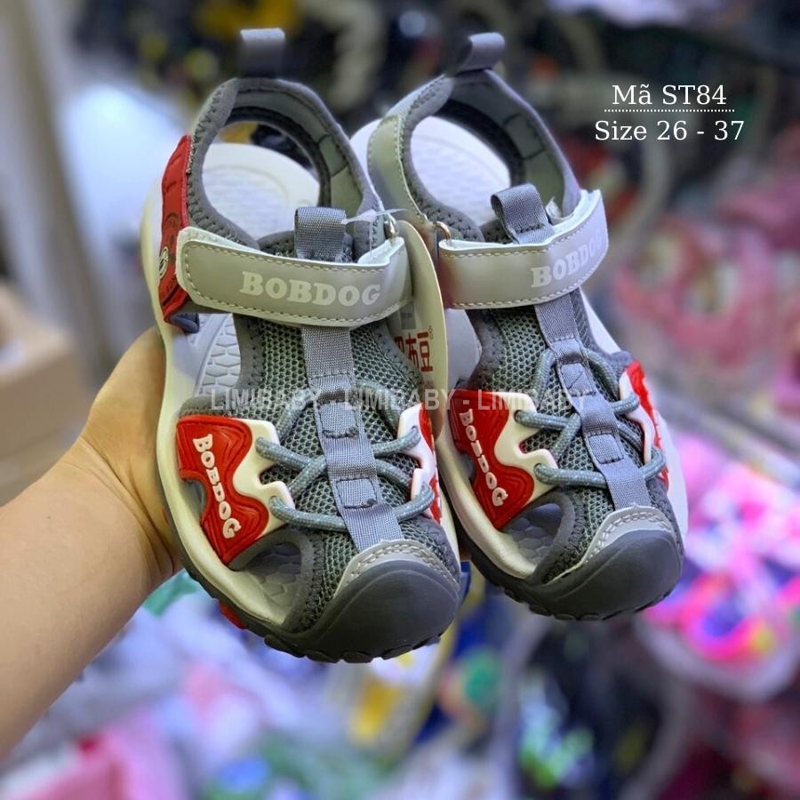 Sandal bé trai BOBDOG dép rọ kiểu bít mũi thời trang cho bé trai  học sinh nam tiểu trung học 3 - 12 Tuổi LIMIBABY ST84