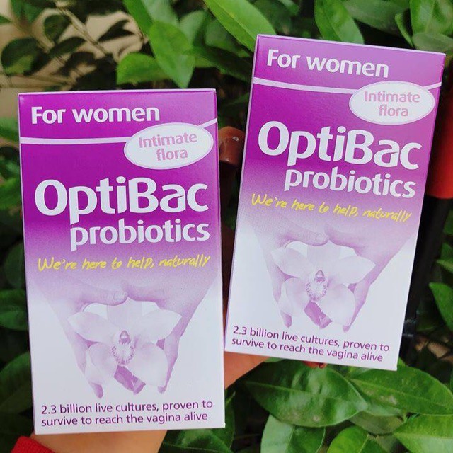 Viên uống men vi sinh OptiBac Probiotics For Women Tím của Anh