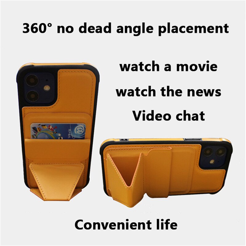 Bao da điện thoại dạng ví từ tính có ngăn đựng thẻ thời trang cho Iphone 6 6s 7 8 X Xr Xs 11 Pro Max 12