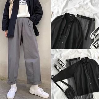 Set bộ quần áo sơ mi kaki basic tạo style riêng của bạn