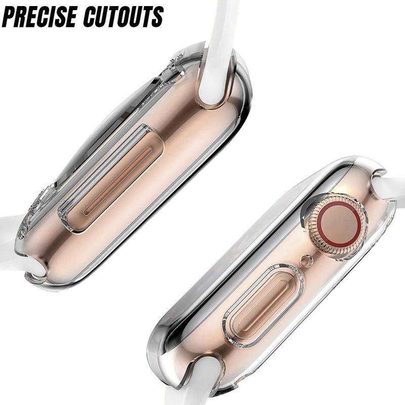 Ốp Bảo Vệ Màn Hình Mềm Trong Suốt Cho Apple Watch Series 7 6 5 4 3 2 1 SE 38 40 41 42 44 45 MM