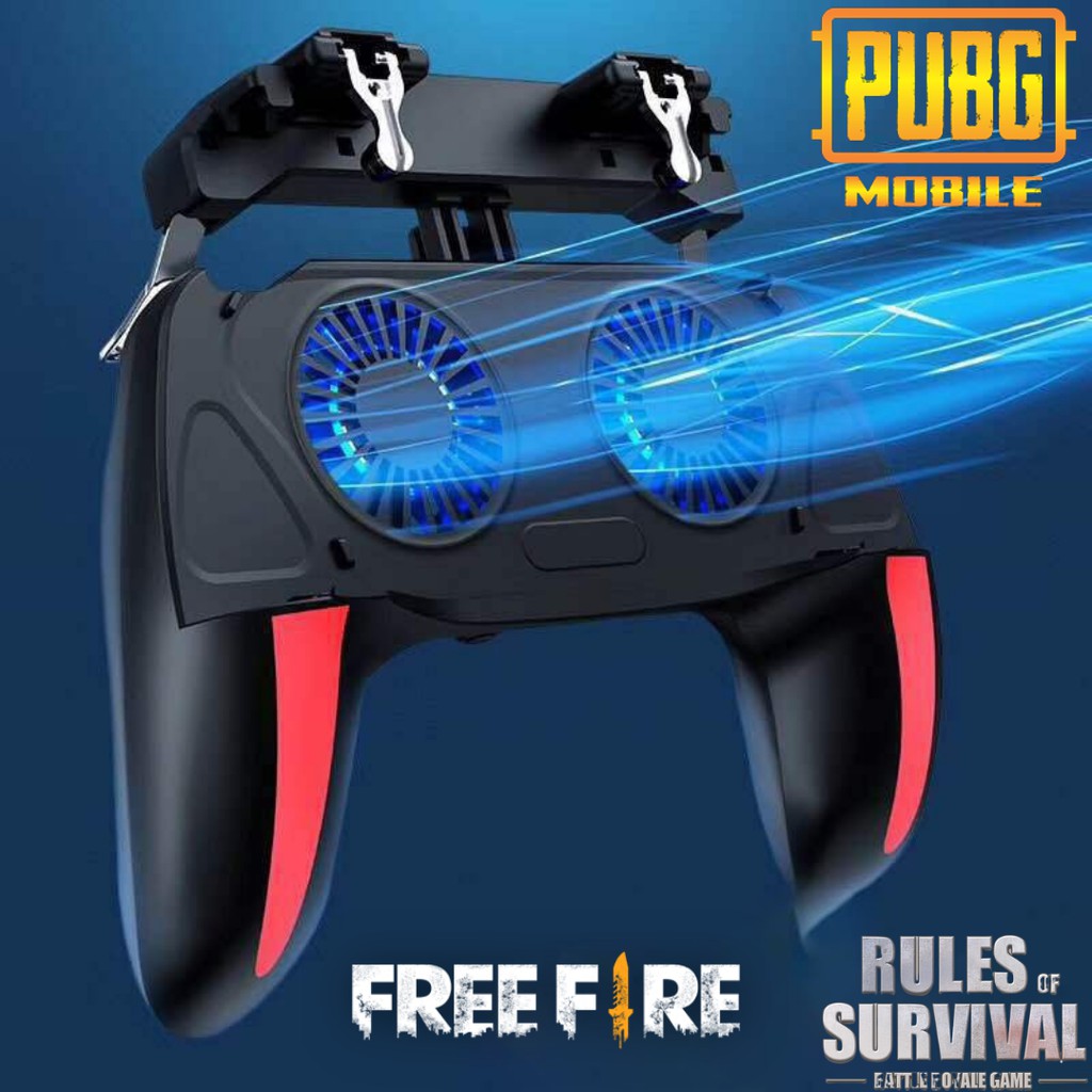 Tay cầm Gaming H10 I hỗ trợ quạt tản nhiệt chơi game PUBG FREEFIRE ROS