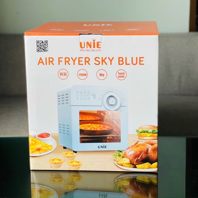 Nồi chiên không dầu cao cấp Unie Sky Blue  [BẢO HÀNH 12 THÁNG]