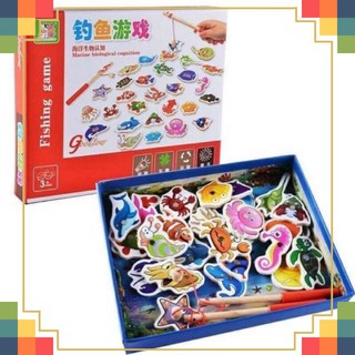 Bộ đồ chơi câu cá bằng gỗ