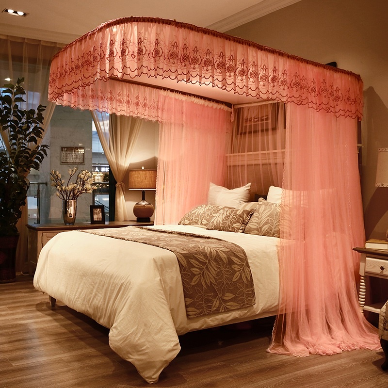 Màn khung chữ U, khung inox, ròng rọc kéo màn