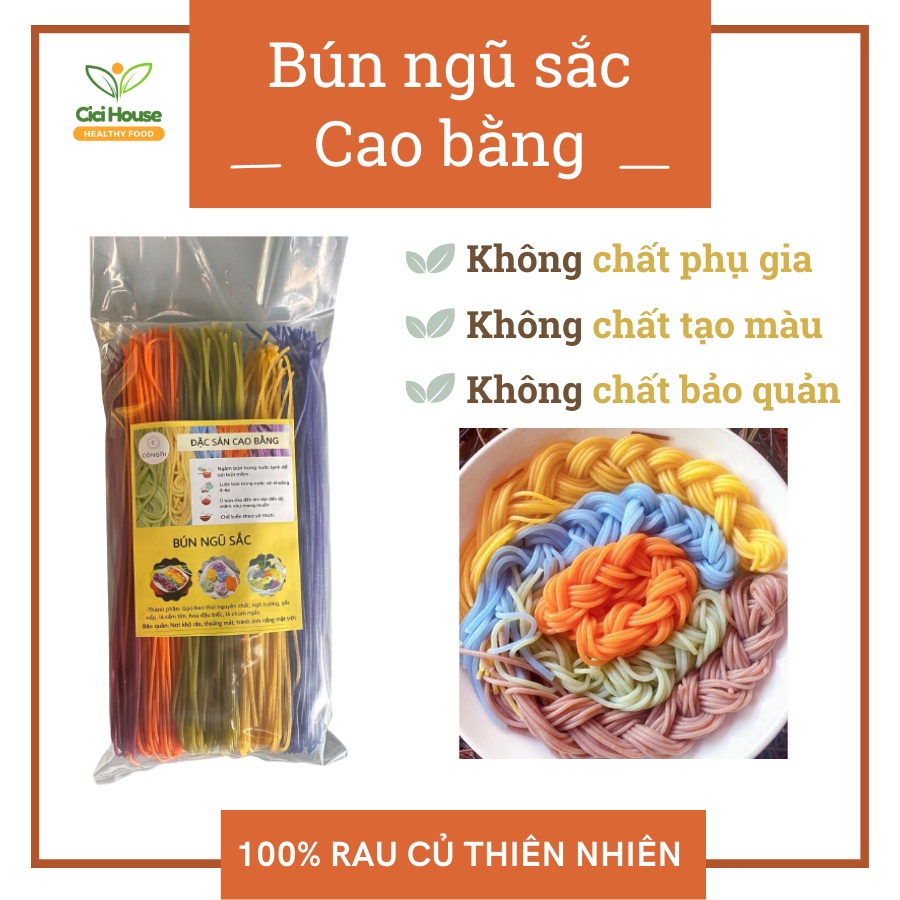 1kg Bún rau củ giảm cân đặc sản Cao Bằng ngũ sắc mix 5 vị EAT CLEAN healthy cho người ăn kiêng, tiểu đường hỏa tốc