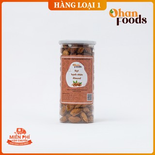 Hạnh Nhân Loại Cao Cấp Nhập Khẩu Mỹ, Vỏ Mỏng Nứt Tự Nhiên, Hạnh Nhân Ohan Foods 500 gram Bao Test Bao Đổi Trả