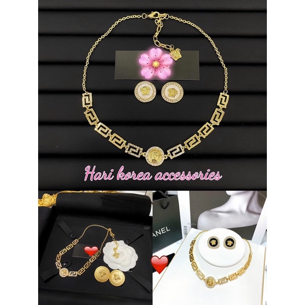 Sét trắng sức nữ , phụ kiện thời trang nữ cao cấp Hari korea accessories