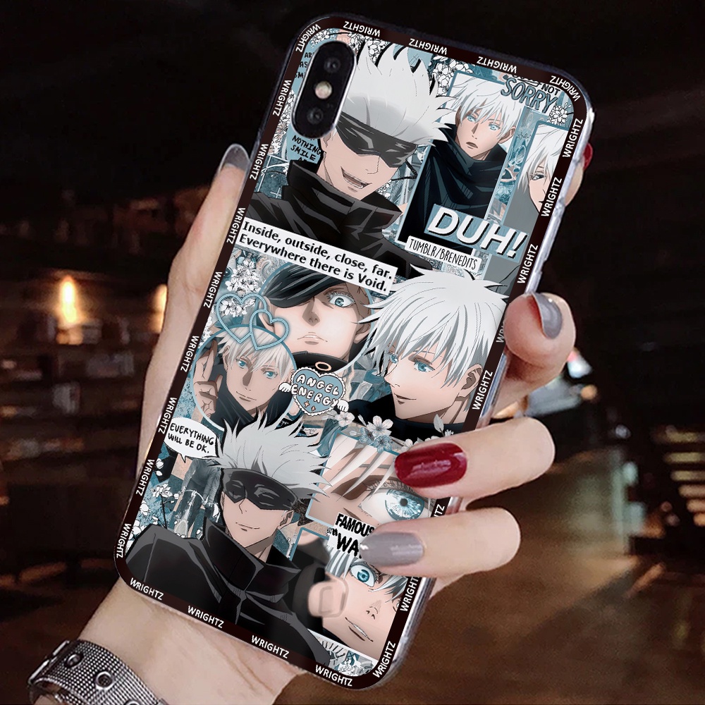 Ốp lưng Iphone anime Jujutsu Kaisen nhân vật Gojo Satoru Inumaki Toge phụ kiện ốp điện thoại trang trí thời trang