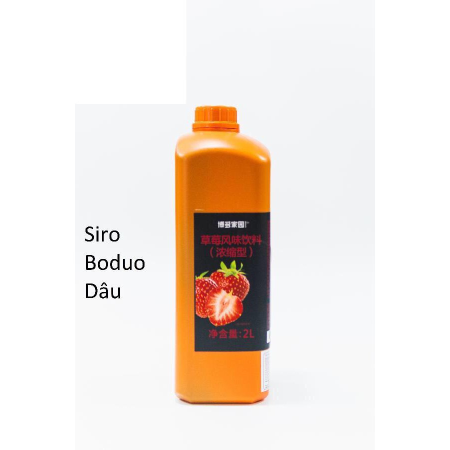 Siro Bodou Syrup Bodou vị Dâu - Đào - Việt Quất -Dưa Lưới 2.5KG --- Nguyên Liệu Pha Chế - KHO PHA CHẾ BÁCH PHÚC ĐÀ NẴNG