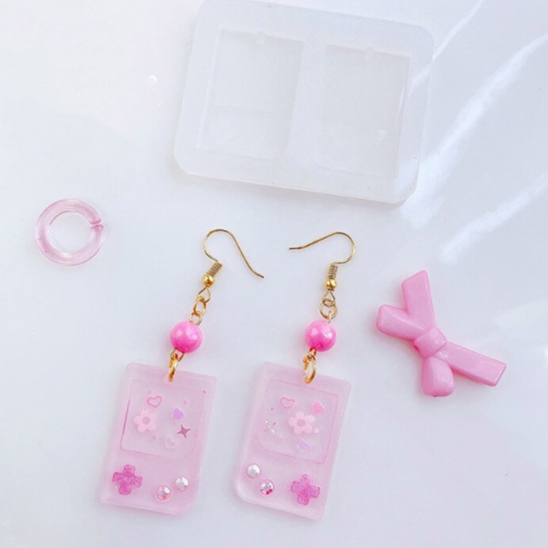 Khuôn Silicone Làm Móc Khóa Resin Epoxy Pha Lê Cát Chảy