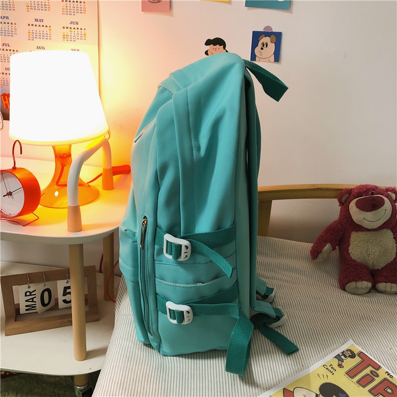 Ba lô PRETTYZYS sức chứa lớn 15.6inch phong cách Hàn Quốc thời trang 2021 dành cho nữ