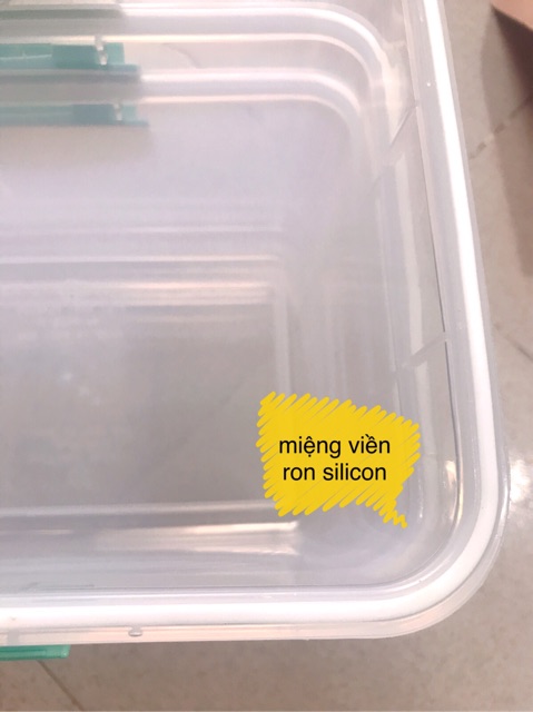 Hộp thực phẩm xách miệng viền ron kín đủ size