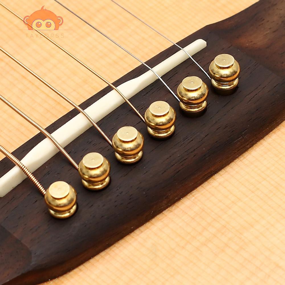 Set 6 Chốt Dây Đàn Guitar Bằng Đồng Nguyên Chất Taylor