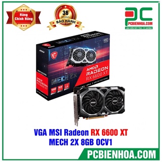CARD MÀN HÌNH VGA MSI RADEON RX 6600 XT MECH 2X 8GB OCV1 CẮM MÁY TEST BẢO HÀNH 36T