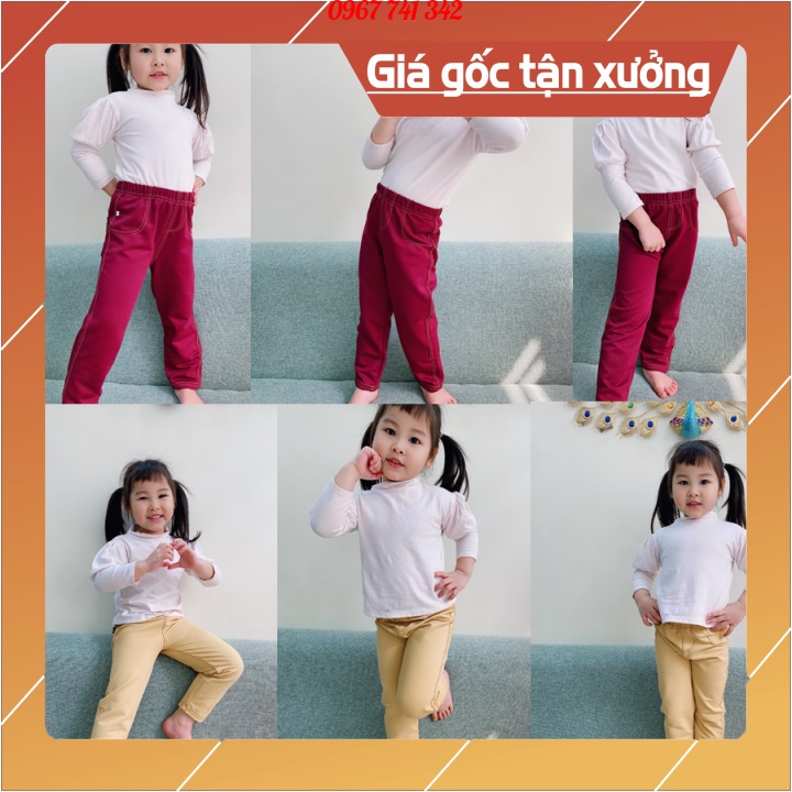 Quần legging giả jean dài co giãn vận động thoải mái cho bé trai và bé gái
