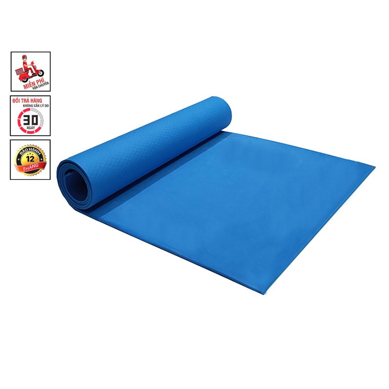 Thảm Yoga TPE Êm Ái Chống Trượt, Thảm Tập Yoga 1 Lớp Cao Cấp TM06