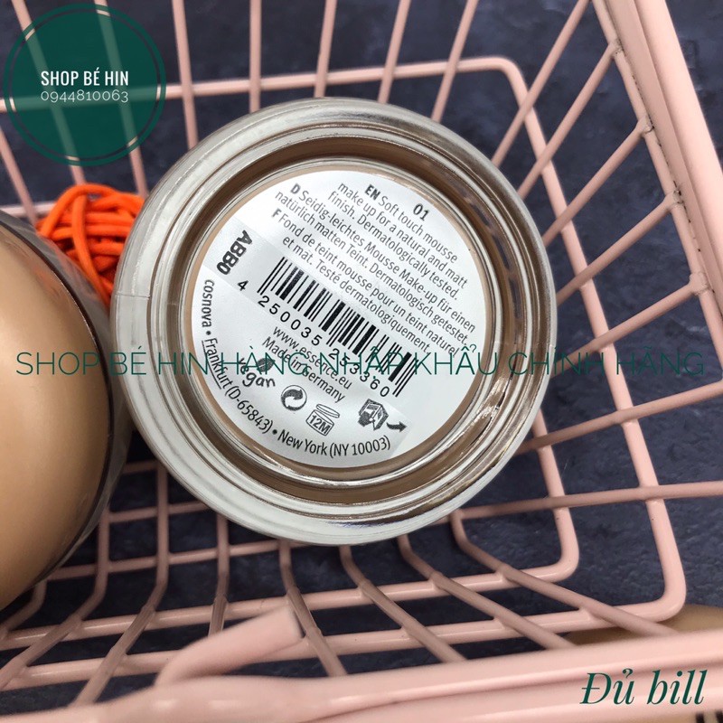 (Bill Đức) Phấn tươi Essence Soft touch mousse, màu số 01 (tông màu hợp da Châu Á) | BigBuy360 - bigbuy360.vn