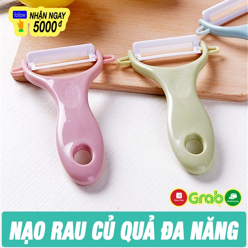 Dao Nạo Củ Quả Đa Năng HAPPYHOUSE84 -Thiết Kế Lưỡi Sứ Xoay Giúp Nạo Vỏ Dễ Sử Dụng – An Toàn Cho Người Dùng