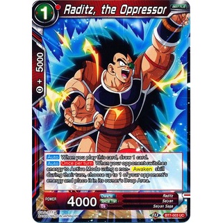 Thẻ bài Dragonball - TCG - Raditz, the Oppressor / BT7-003'