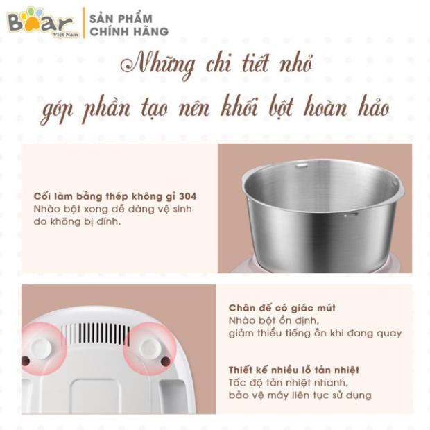 (BH 12 tháng - hàng nhập khẩu) Máy nhồi bột Bear. Model HMJ-A50B1. Dung tích 5L và 3,5L