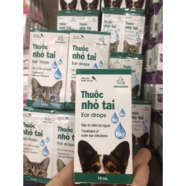 Nhỏ tai chó mèo Vemedim phòng ngừa viêm tai -DOL Pets Shop