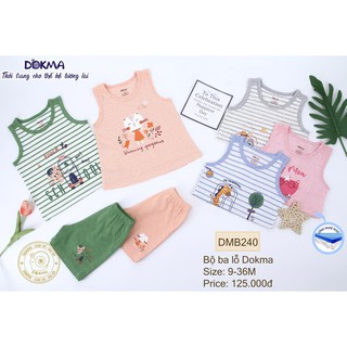 🌶🌶🌶 bộ sát ba lỗ bé trai, bé gái dokma 9-36M